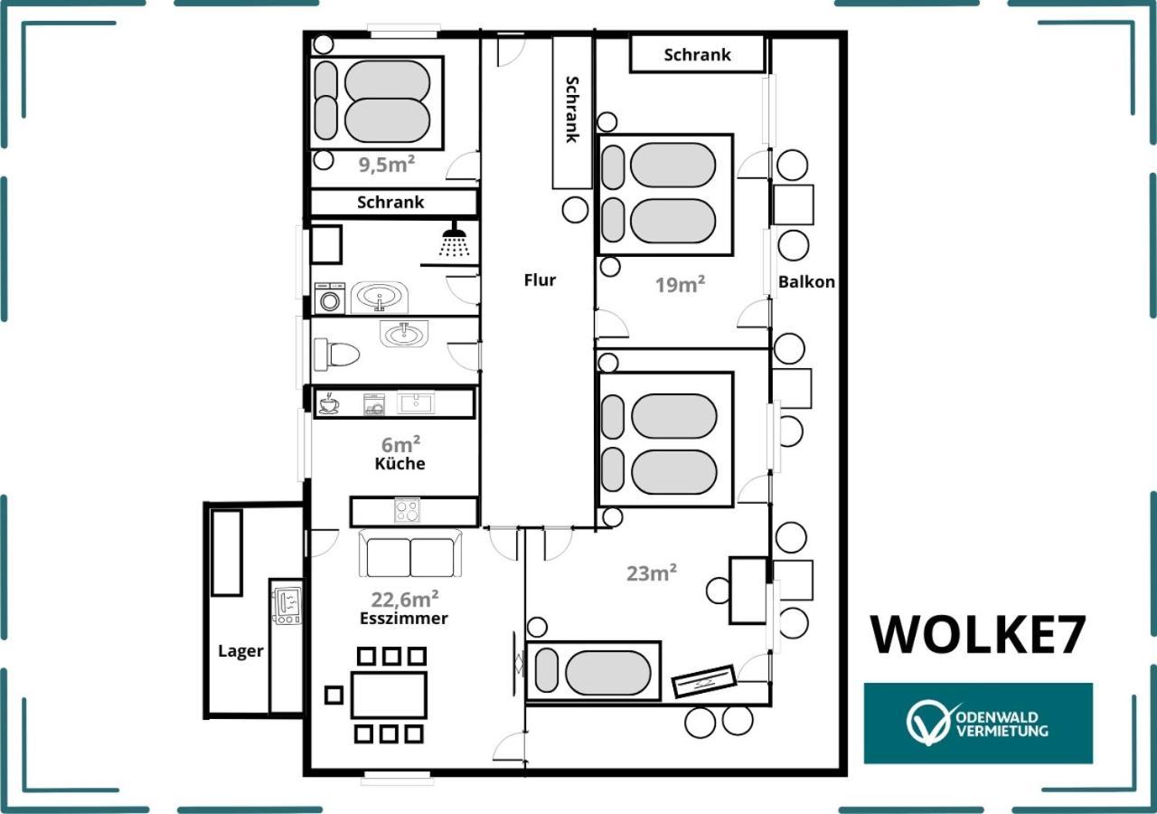 Wolke7 Und Himmelsleiter2 Apartment *
